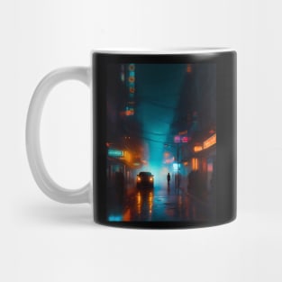 Foggy City At Night Mug